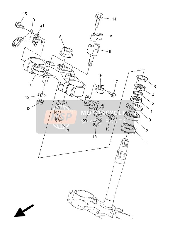 950220804000, Bolt, Flange(42X), Yamaha, 2