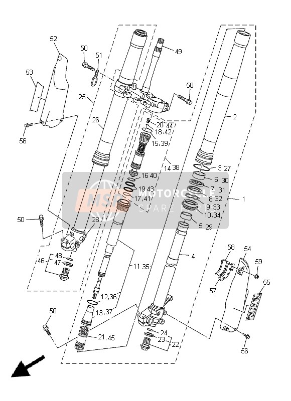 17D231360000, Tube, Outer (Right), Yamaha, 0