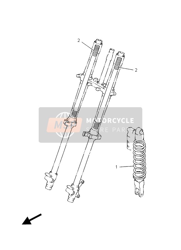 Yamaha YZ85LW 2015 ALTERNATIV FÜR CHASSIS für ein 2015 Yamaha YZ85LW