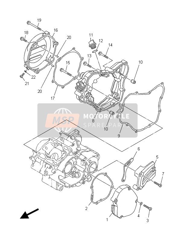 950220602500, Flensbout, Yamaha, 4