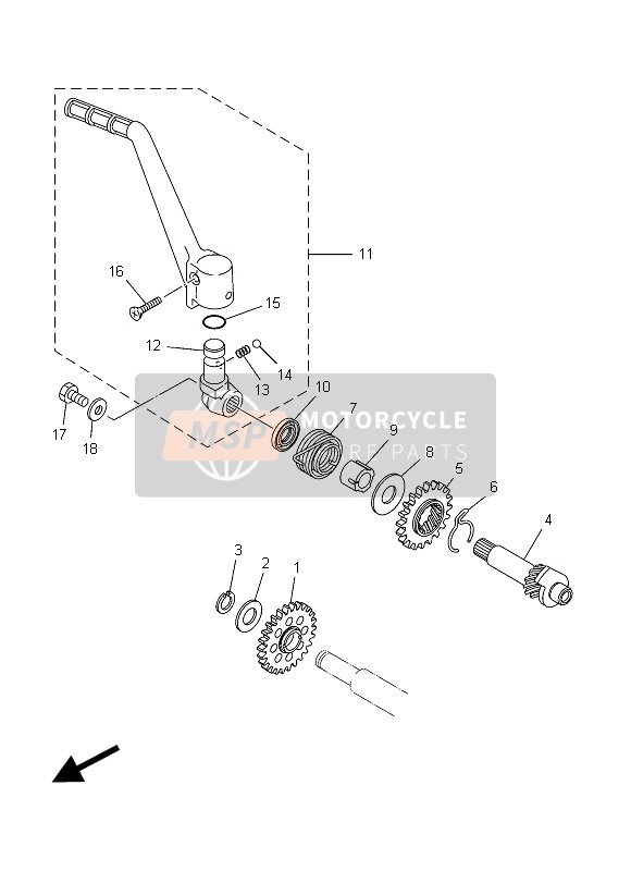 901510604500, Screw, Countersunk, Yamaha, 3