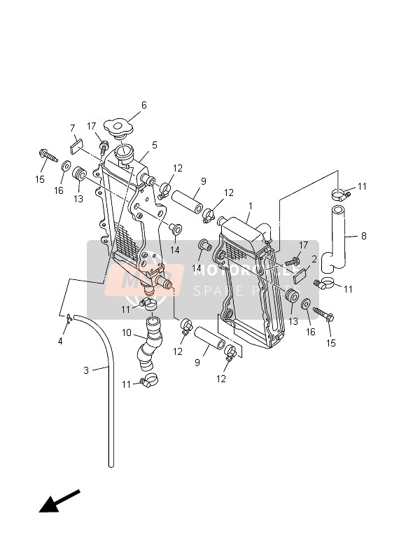 5CU124811000, Pijp 1, Yamaha, 1