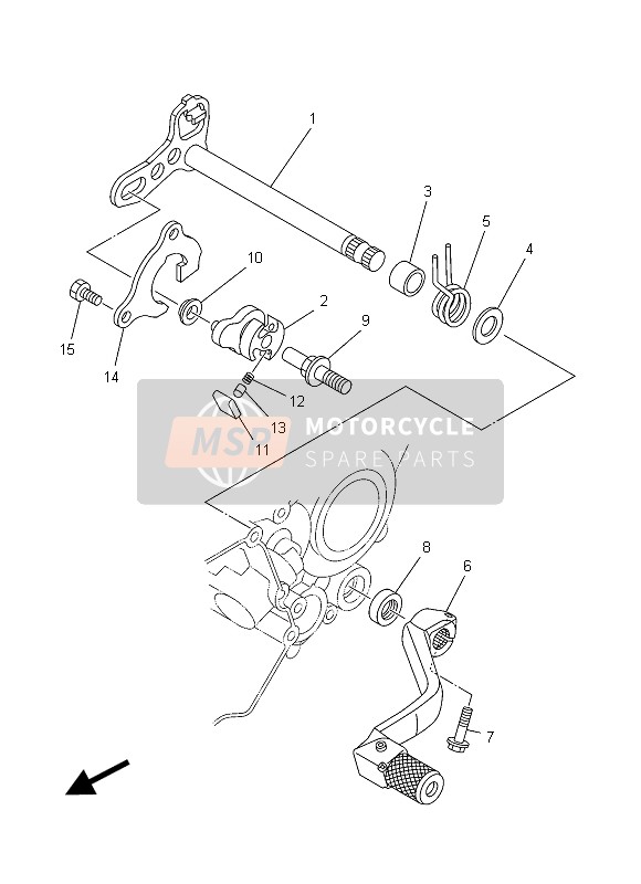 90508291A800, Ressort,  Torsion, Yamaha, 4