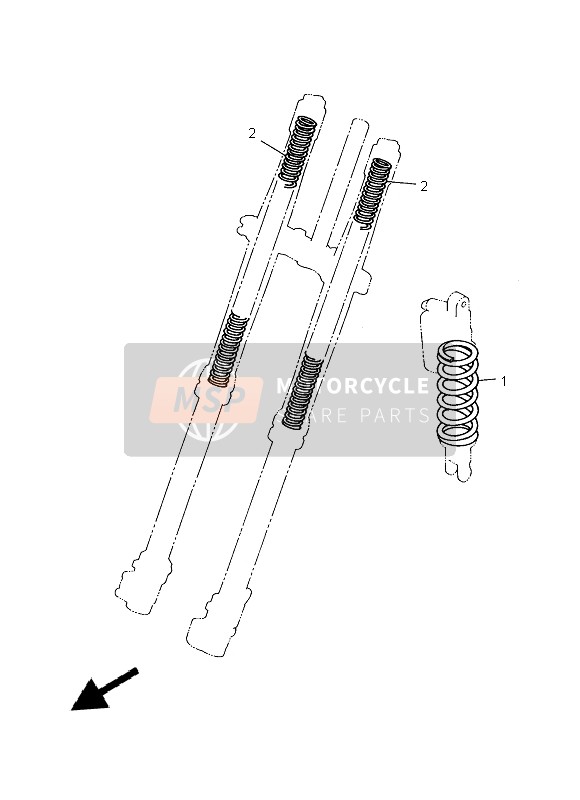 Yamaha YZ250 2015 Alternate For Chassis for a 2015 Yamaha YZ250