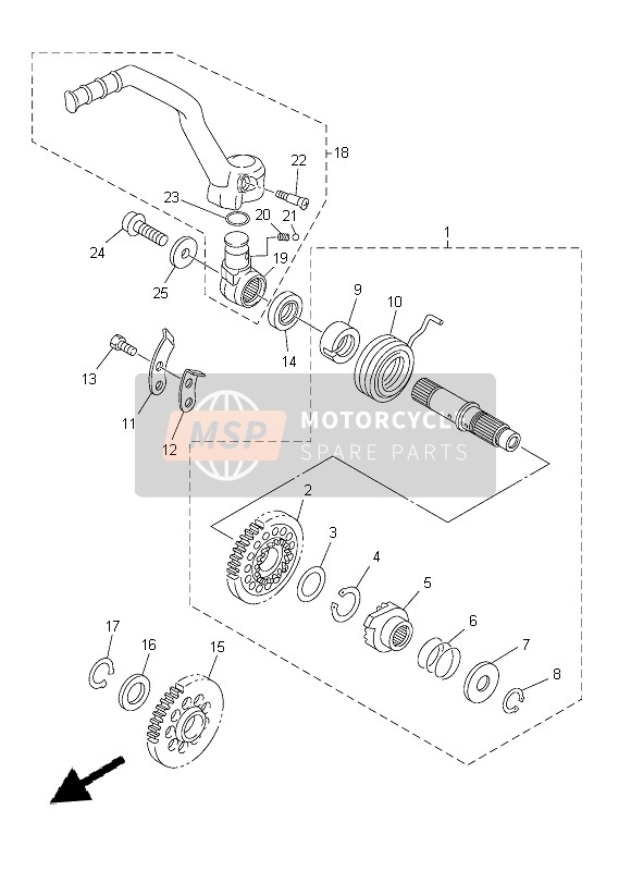 Yamaha YZ250F 2015 Inicio para un 2015 Yamaha YZ250F