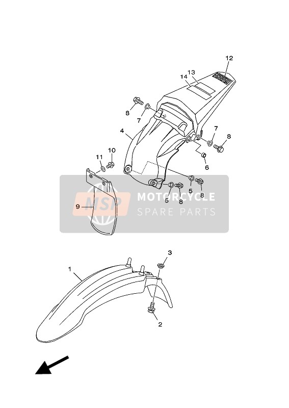 9580M0601600, Bolt,  Flange, Yamaha, 3