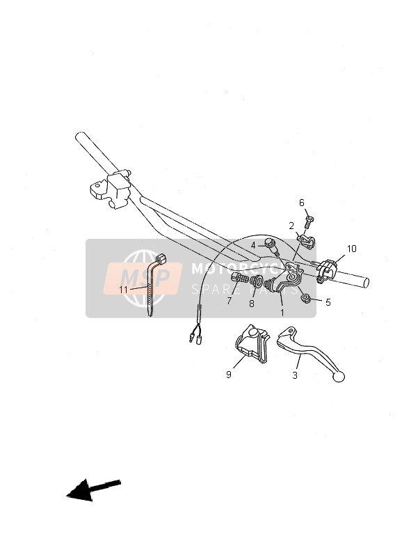 23X839760000, Switch, Handle 1, Yamaha, 0