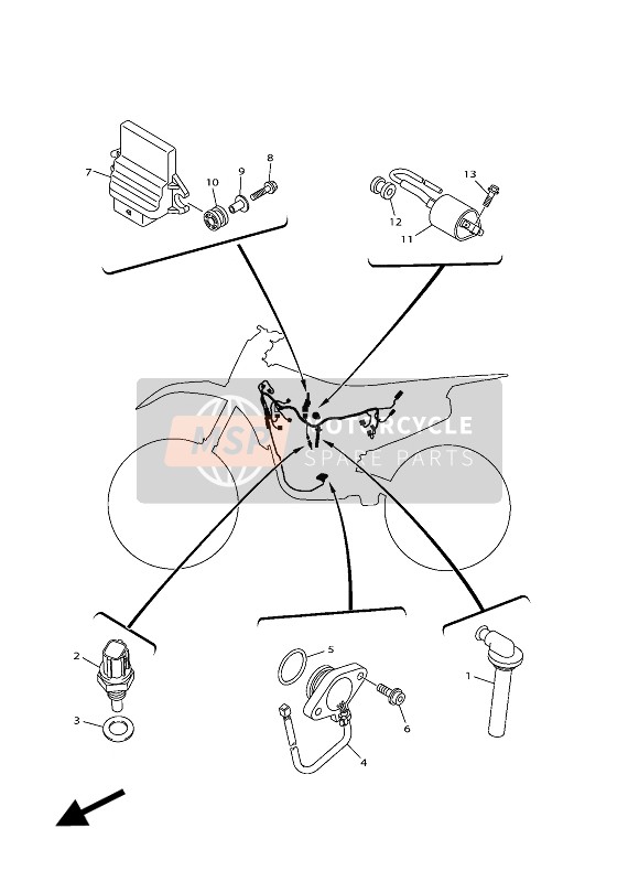 2GC8591A1000, Engine Control Unit Assy, Yamaha, 0