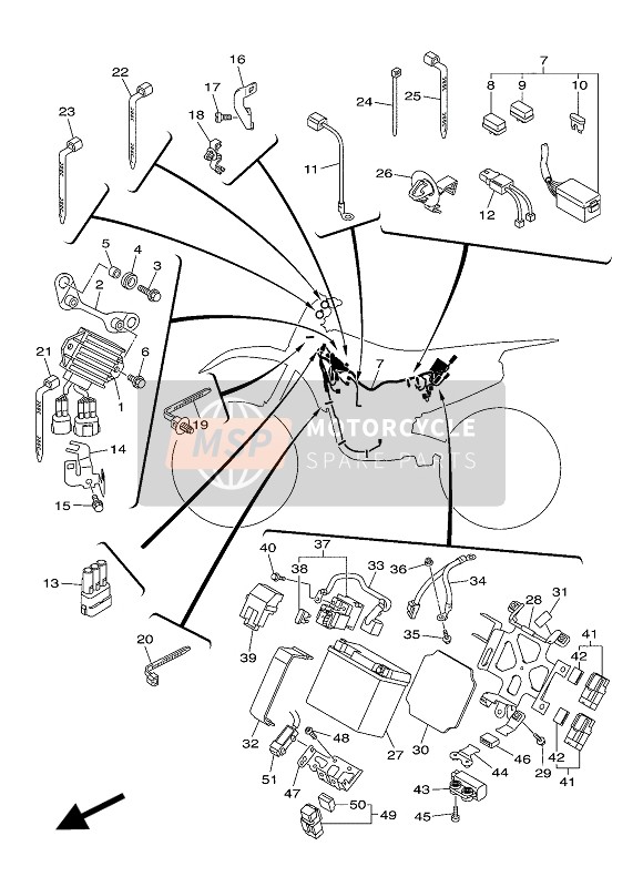 2GC855420000, Support, Yamaha, 1