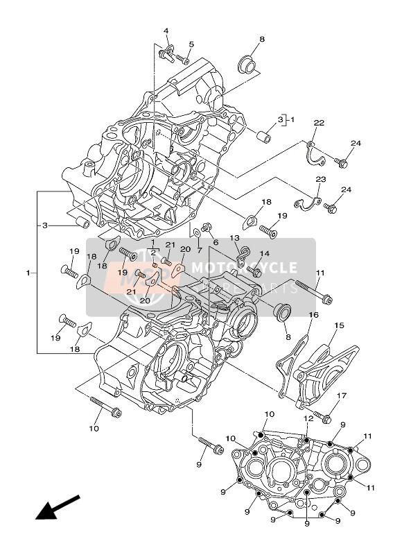 1SM151551000, Duse 3, Yamaha, 0