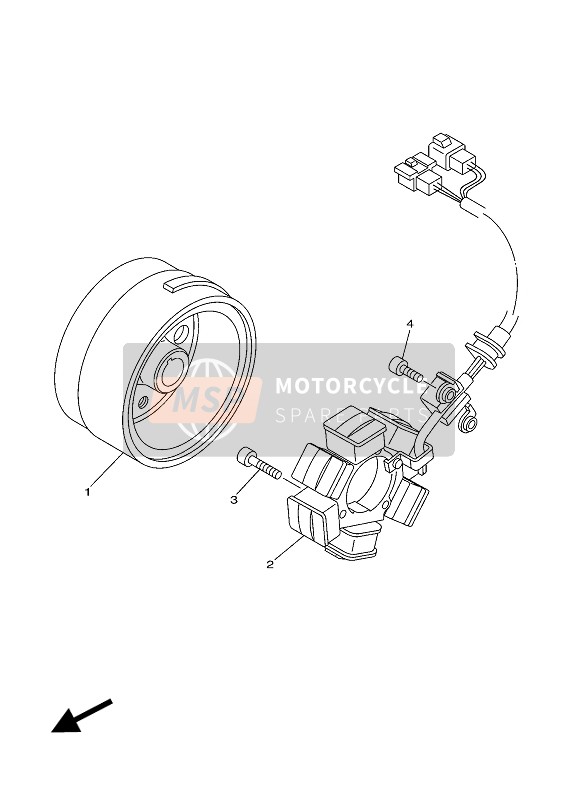 Yamaha TT-R125LWE 2017 Generatore per un 2017 Yamaha TT-R125LWE