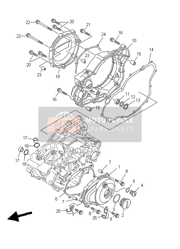 918081602300, . Pin, Dowel, Yamaha, 4