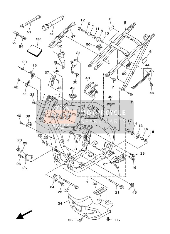 B29214170000, Konsole, V. Unten 1, Yamaha, 0