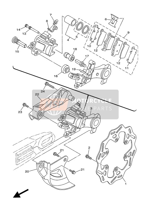 BREMSSATTEL HINTEN