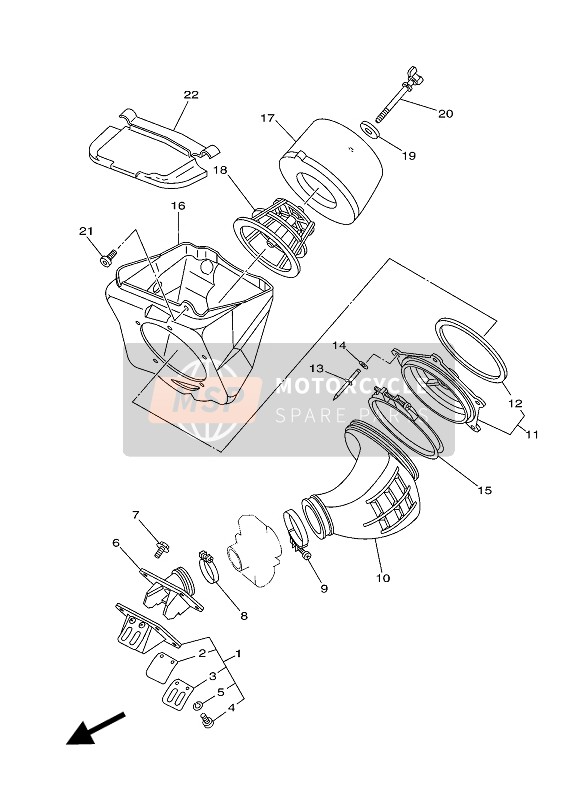 Yamaha YZ85 SW & LW 2017 Intake for a 2017 Yamaha YZ85 SW & LW