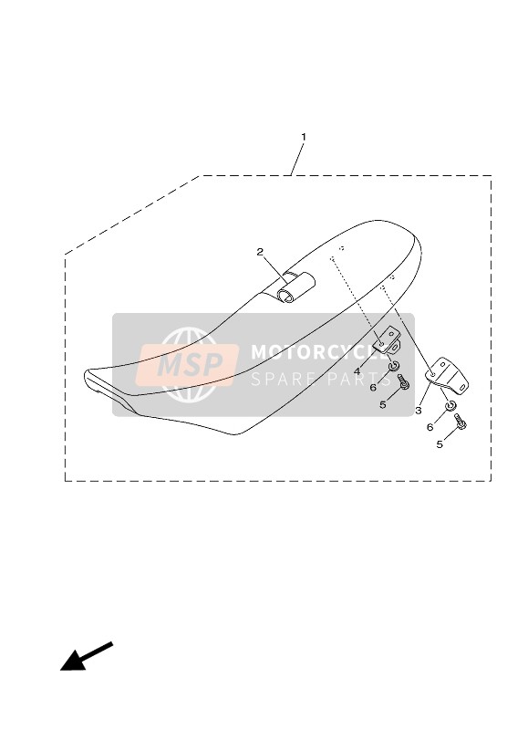 Yamaha YZ85 SW & LW 2017 Posto A Sedere per un 2017 Yamaha YZ85 SW & LW