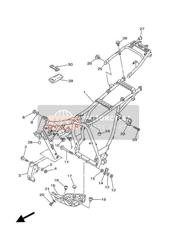 1RL214710035, Protector, Motor, Yamaha, 2