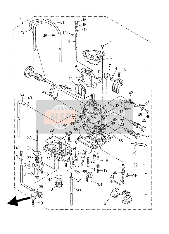 5JG145910900, Locking Screw, Yamaha, 2