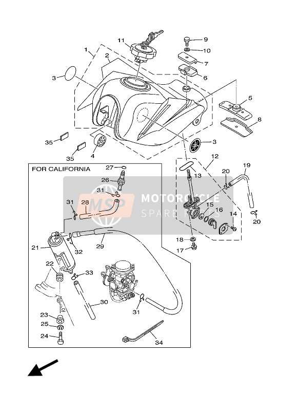 5VX2411B0000, Emblem, Yamaha, 2