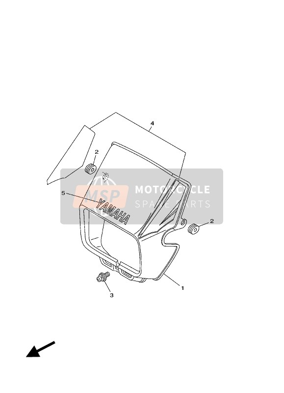 3AW283512000, Karosserie, Verkleidung, Yamaha, 0