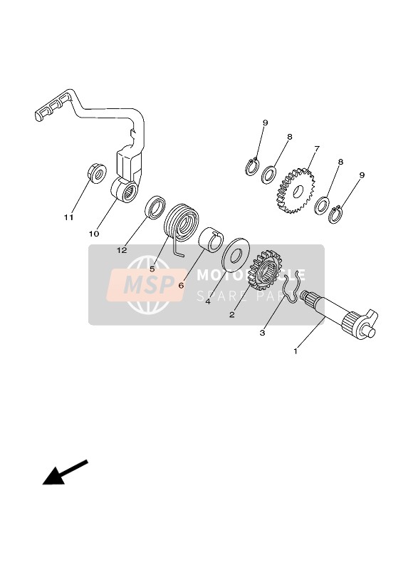 5HP156640000, Guide,  Ressort, Yamaha, 0