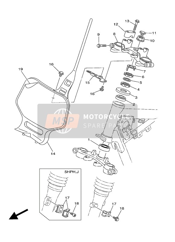 4ES234852000, Platte, Zulassungsschild, Yamaha, 2