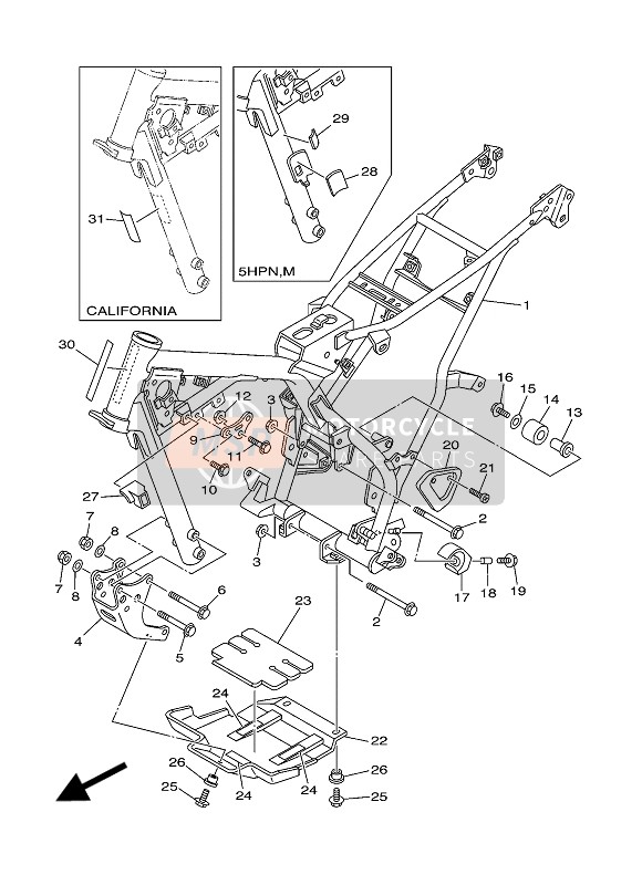 22F2139X0000, Demper, Yamaha, 2