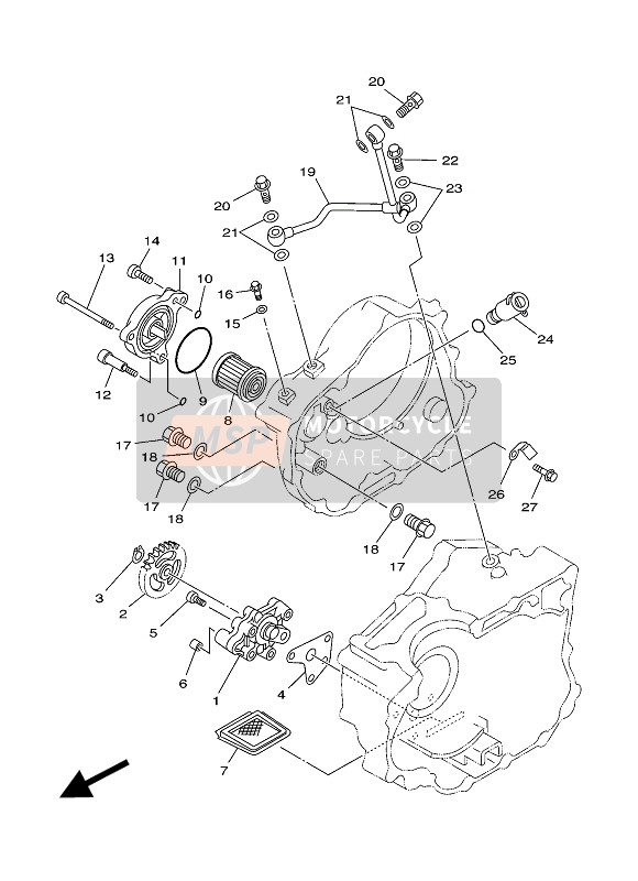 901530602900, Vis,  Tete Hexagonale, Yamaha, 4