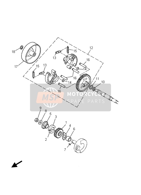 Yamaha PW50 2003 Clutch for a 2003 Yamaha PW50