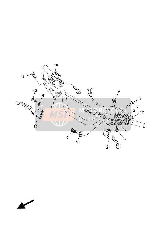 Interruttore maniglia & Leva 2 Per 1B2F, 1B2G)