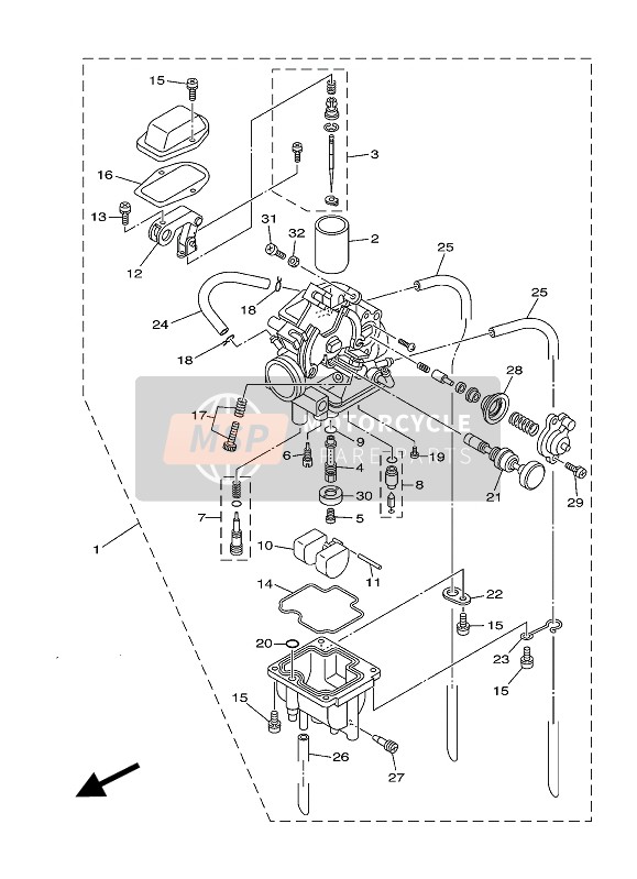 5Y11490A0000, Diaphragm Set, 1, Yamaha, 0