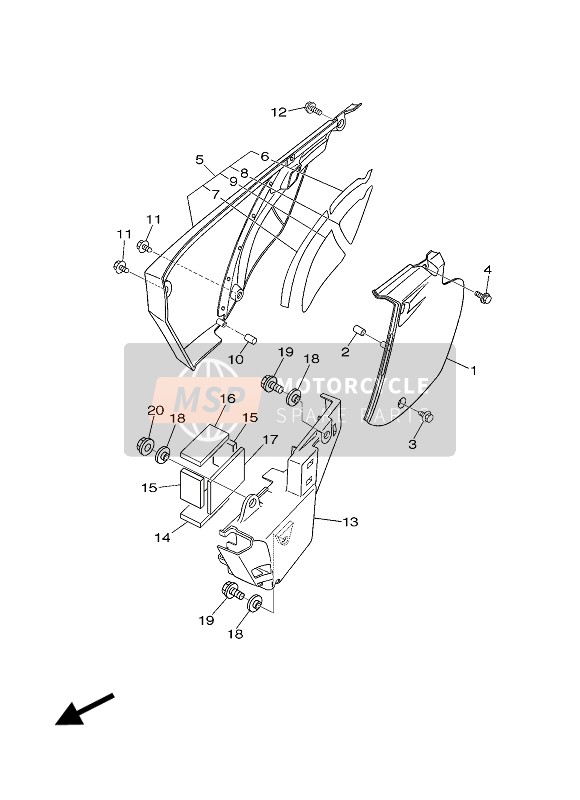 1C6F17460000, Damper, Yamaha, 0