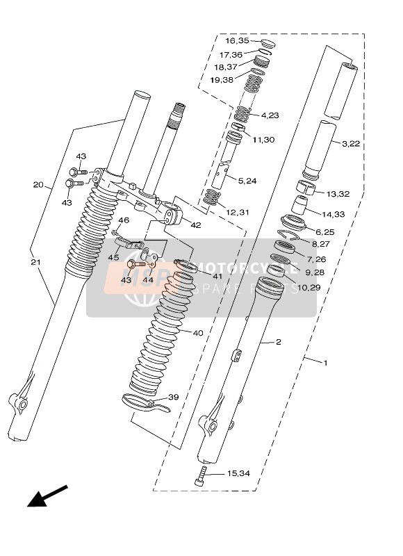 1KH231440000, Joint,  ANTI-POUSSIER, Yamaha, 0