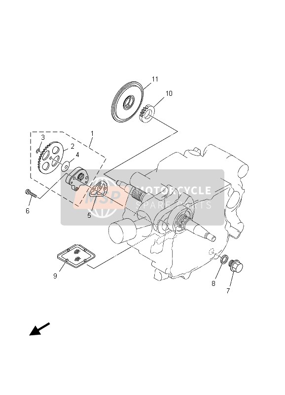 Yamaha TT-R90 2003 Oil Pump for a 2003 Yamaha TT-R90