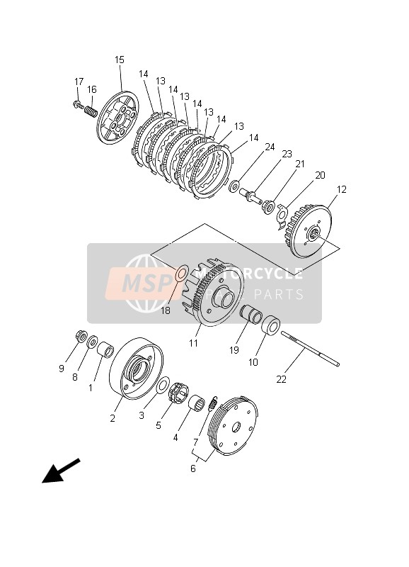 4S9E63560000, Rod, Duwen 1, Yamaha, 0