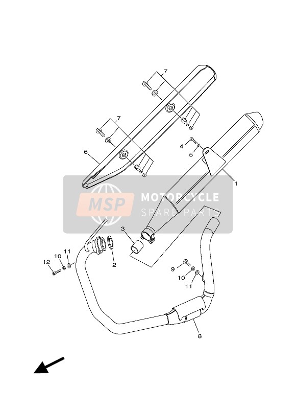 Yamaha XT125R 2007 Cansada para un 2007 Yamaha XT125R