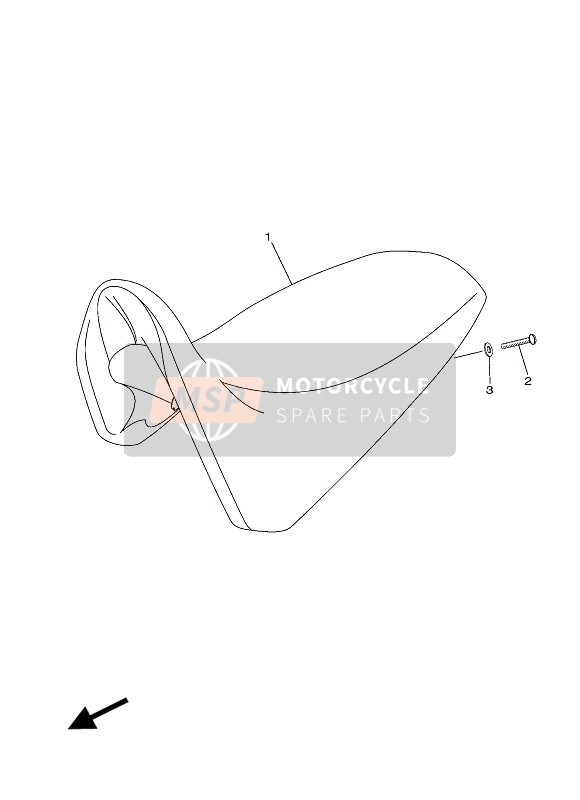 Yamaha XT125X 2007 Seat for a 2007 Yamaha XT125X