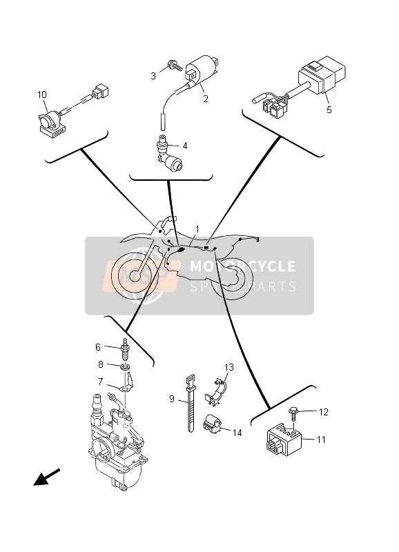 4CK819600100, Rectifier & Regulator Assy, Yamaha, 1