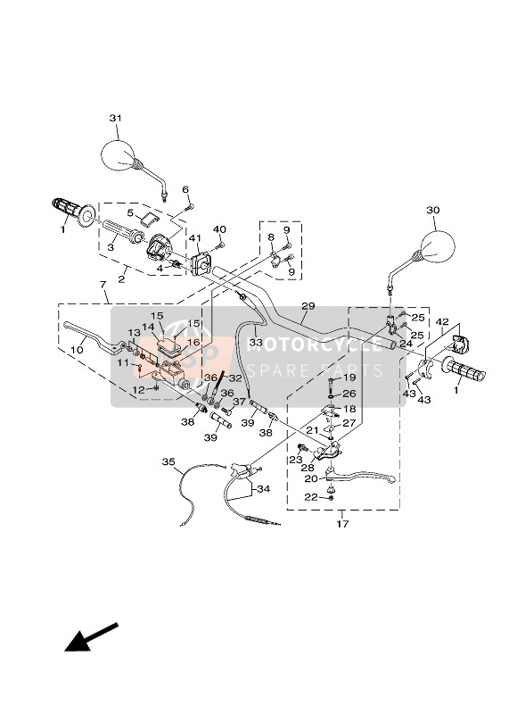 13DF58720000, Durite De Frein, Yamaha, 0