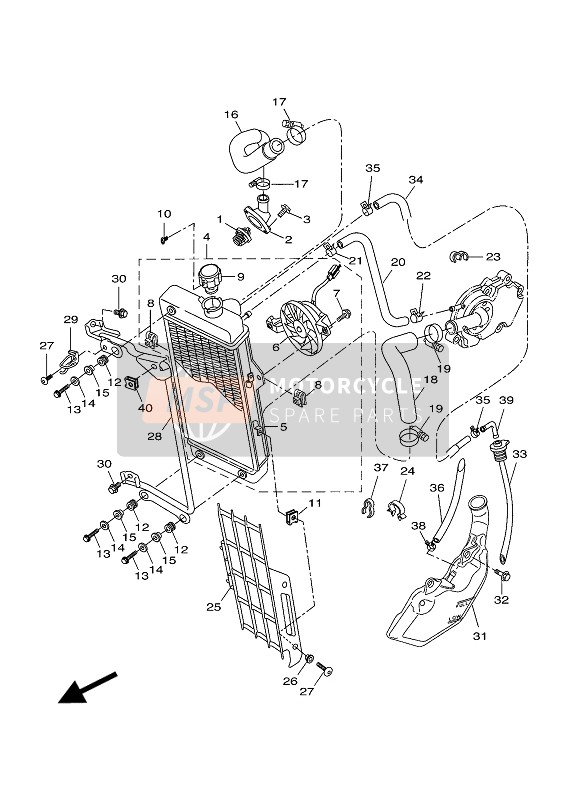 22BF18770000, Pipe Overflow, Yamaha, 1