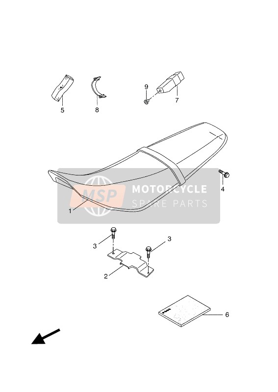 Yamaha WR125X 2011 Posto A Sedere per un 2011 Yamaha WR125X