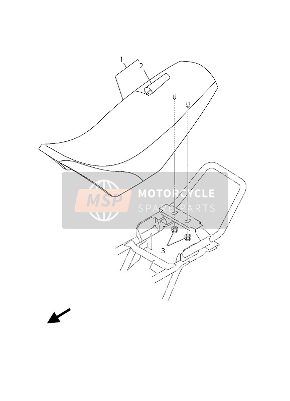 Yamaha TT-R90E 2003 Siège pour un 2003 Yamaha TT-R90E