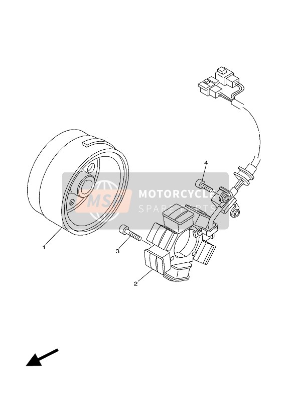 Yamaha TT-R125LWE 2014 GENERATOR für ein 2014 Yamaha TT-R125LWE