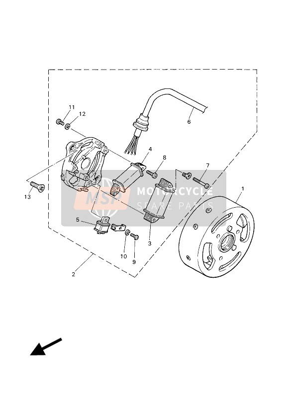 Yamaha PW50 2018 GENERATOR für ein 2018 Yamaha PW50