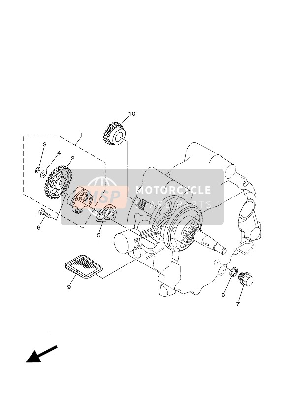 Yamaha TT-R50E 2018 Oil Pump for a 2018 Yamaha TT-R50E