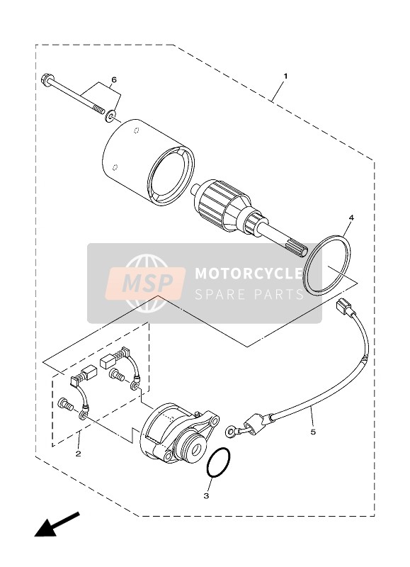 Yamaha TT-R110E 2018 Départ Moteur 4 pour un 2018 Yamaha TT-R110E