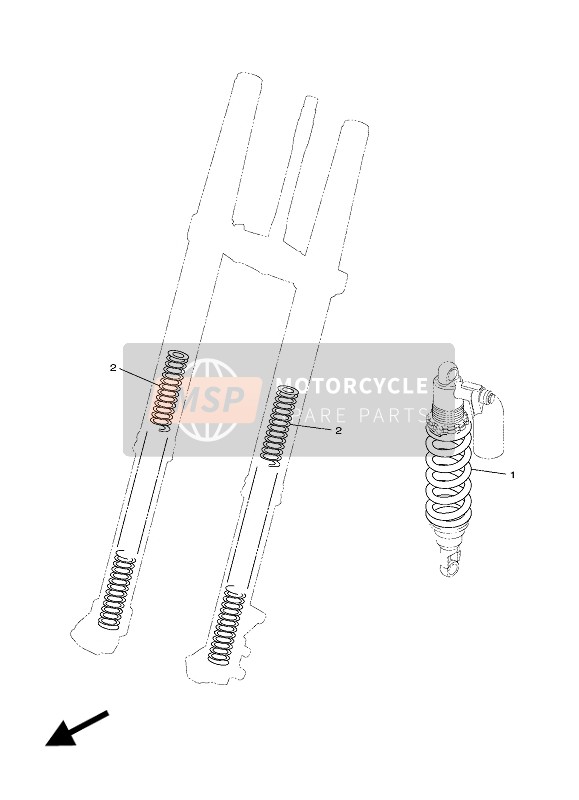 Yamaha WR450F 2018 Alternate For Chassis for a 2018 Yamaha WR450F