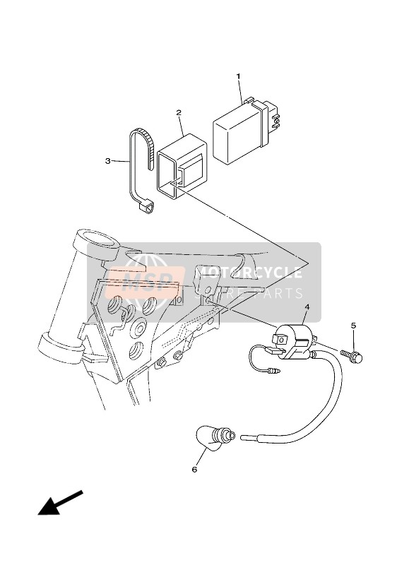 Yamaha YZ85LW 2018 Electrical 1 for a 2018 Yamaha YZ85LW