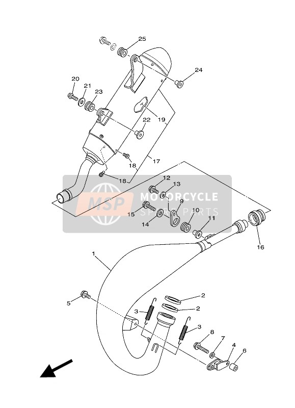 Yamaha YZ125 2018 Cansada para un 2018 Yamaha YZ125