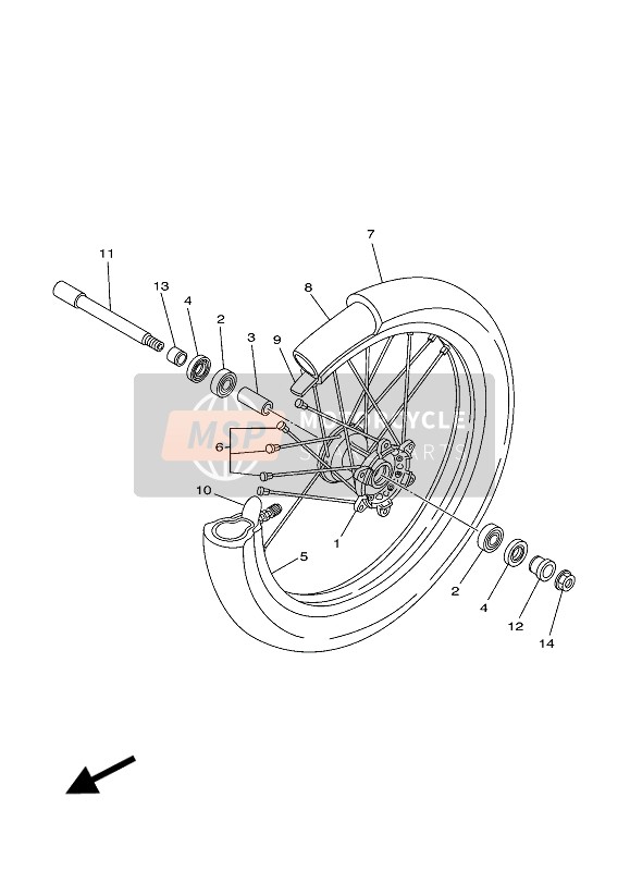 Roue avant